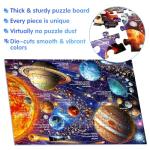 JOYZEXY 100 Piece Puzzles for Kids Ages 6-8-10, Solar System Puzzles 100 Pieces for Kids Science Educational Space Planet Puzzle Toys for Kids 6, 7, 8-10 Boys Girls