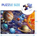 JOYZEXY 100 Piece Puzzles for Kids Ages 6-8-10, Solar System Puzzles 100 Pieces for Kids Science Educational Space Planet Puzzle Toys for Kids 6, 7, 8-10 Boys Girls