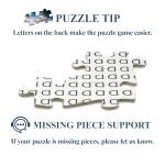 Fantasy Winter Teapot Puzzle for Adults 1000 Piece, Night Forest Snow Scene Jigsaw Puzzle, Nebula Starry Night Landscape Puzzle