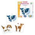 The Learning Journey: My First Match It! - Head and Tails - 15 Self-Correcting Animal Memory Matching Puzzles Games - Educational Activities for Learning - Preschoolers Age 2-5 - Award Winning Toys