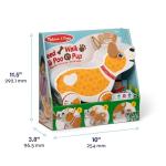 Melissa & Doug Feed, Walk & Poo Pup Wooden Preschool Pull Toy Play Set Ages 3+ - FSC Certified