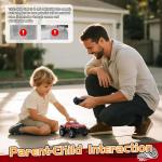 JOYBLI Remote Control Cool Off-Road Vehicle Truck, 2.4GHz RC Car with LED Lights, 1:20 Scale Off-Road Vehicle, Red RC Truck,Remote Control car from a Long Distance,Gifts for Children (RED)