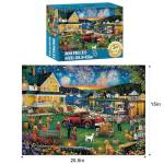 300 Piece Puzzle for Adults,Fun Summer Party Puzzle for Adults Kids Elderly,Large Piece Fireworks Puzzles for Kids Age 8-10 10-12,Challenging Fun Landscape Art Puzzle,Family Game Great Gift 20.5x15in
