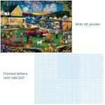 300 Piece Puzzle for Adults,Fun Summer Party Puzzle for Adults Kids Elderly,Large Piece Fireworks Puzzles for Kids Age 8-10 10-12,Challenging Fun Landscape Art Puzzle,Family Game Great Gift 20.5x15in