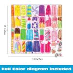 Buffalo Games - Frosty Treats - Lars Stewart - 300 Piece Large Jigsaw Puzzle for Adults - Playful Summer Ice Cream Art - Finished Size is 21.25 x 15.00, Oversized Pieces