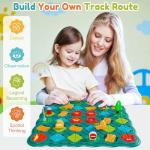 STEM Board Games Kids Toys, Maze Brain Teaser Puzzles Learning Games, Logic Road Track Building Blocks Educational Montessori Preschool Birthday Boys Girls Gifts for Kids Ages 3 4 5 6 7 8 Year Old
