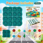STEM Board Games Kids Toys, Maze Brain Teaser Puzzles Learning Games, Logic Road Track Building Blocks Educational Montessori Preschool Birthday Boys Girls Gifts for Kids Ages 3 4 5 6 7 8 Year Old