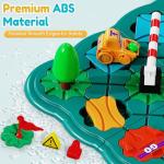 STEM Board Games Kids Toys, Maze Brain Teaser Puzzles Learning Games, Logic Road Track Building Blocks Educational Montessori Preschool Birthday Boys Girls Gifts for Kids Ages 3 4 5 6 7 8 Year Old