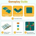 STEM Board Games Kids Toys, Maze Brain Teaser Puzzles Learning Games, Logic Road Track Building Blocks Educational Montessori Preschool Birthday Boys Girls Gifts for Kids Ages 3 4 5 6 7 8 Year Old