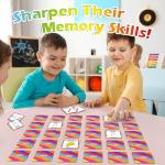 Aizweb First Words Match Game,Memory Game,52 Pcs Toddler Baby Flash Cards,Educational Toys for Pre K Preschool Kindergarten Learning Activities,Speech Therapy Materials Classroom Must Haves