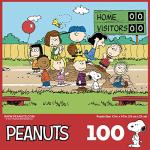 RoseArt - Peanuts - Baseball - 100 Piece Jigsaw Puzzle for Kids and Adults