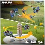 Lovovia Foam Remote Control Airplanes, RC Planes with Light, RC Airplane Fighter Jet for Kids Adults 8-16, 360° Flip, Stunt Roll, Drones for Kids 8-12, Airplane Toy Gifts for Kids Boys(Blue)