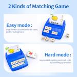 DEGIDEGI Educational Toys for Kids Ages 3-8, Matching Letter Spelling Math Game ABC Learning, Christmas Birthday Gifts Preschool& Kindergarten Kids for 3 4 5 6 7 8 Year Olds Boys and Girls Navy Blue