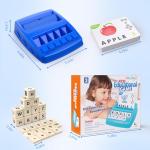 DEGIDEGI Educational Toys for Kids Ages 3-8, Matching Letter Spelling Math Game ABC Learning, Christmas Birthday Gifts Preschool& Kindergarten Kids for 3 4 5 6 7 8 Year Olds Boys and Girls Navy Blue