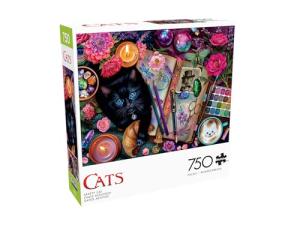 Buffalo Games – 750 Piece Cats Crafty Cats Colorful Puzzle for Adults – Precision-Cut Pieces, Beautiful Artwork, and Hours of Relaxing Fun
