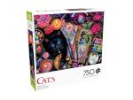 Buffalo Games – 750 Piece Cats Crafty Cats Colorful Puzzle for Adults – Precision-Cut Pieces, Beautiful Artwork, and Hours of Relaxing Fun