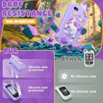 Kids Smart Phone Toys for Girls,Christmas Birthday Gifts for Girls Age 3-10 Kids Cell Phone Toys with 2.8" Touchscreen 20 Learning Games Dual Camera Music Player, 8G SD Card