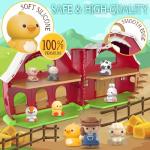 SpringFlower Toddler Toys for 1 2 3 Years Old Boys and Girls, Big Barn Toy with Farm Animal,Educational Montessori Toys, Farm Pretend Playset Toy, Christmas Birthday Gift for Toddler Baby Boys Girls