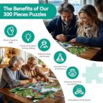 300 Piece Puzzles for Adults&Kids Large Piece, Spring & Summer Elderly Jigsaw Puzzles 300 Pieces – Dog Water Fun, Unique Artwork Perfection Game, Family Entertainment & Gift for Seniors(20.5" x 15")