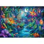 Fantasy Garden 1000 Piece Puzzle for Adults Beautiful Enchanted Forest Night Scene Colorful Jigsaw Puzzles with Letters on Back Hard Impossible Difficult Challenging Family Puzzle(27.5"X19.6")