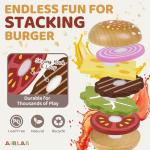 Wooden Play Food for Toddlers Pretend Play Sets 3-5 Year Old Food Toy Kitchen Accessories Birthday Gift for 3 Year Old Girl Boy 2-4 Age 4 5 6 Wood Educational Toys