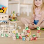 Melissa & Doug Deluxe Wooden ABC/123, 50-Piece Set of Classic Letter & Number Wooden Blocks (1” x 1”) with Storage Pouch, Sorting & Stacking Toys for Kids Ages 2+