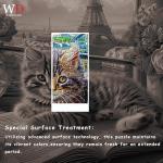 Jigsaw Puzzles 1000 Pieces - WISHDIAM Puzzles for Adults - Cats Kitten Pets Animal Lovers Impossible Hard Difficult Challenging Puzzles for Home Decor Birthday Party Gifts Toy (Shadow of Paris)