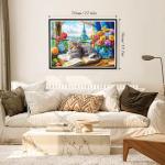 Jigsaw Puzzles 1000 Pieces - WISHDIAM Puzzles for Adults - Cats Kitten Pets Animal Lovers Impossible Hard Difficult Challenging Puzzles for Home Decor Birthday Party Gifts Toy (Shadow of Paris)