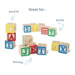 Melissa & Doug Deluxe Wooden ABC/123, 50-Piece Set of Classic Letter & Number Wooden Blocks (1” x 1”) with Storage Pouch, Sorting & Stacking Toys for Kids Ages 2+