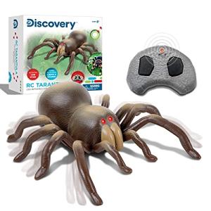 Discovery™ RC Tarantula Spider – Remote Control Toy Spider with Realistic Movement, Red LED Eyes & Wriggling Legs | Prank Gift for Boys Girls & Bug Lovers| Fun Electronic Animal Toy for Kids Ages 8+