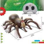 Discovery™ RC Tarantula Spider – Remote Control Toy Spider with Realistic Movement, Red LED Eyes & Wriggling Legs | Prank Gift for Boys Girls & Bug Lovers| Fun Electronic Animal Toy for Kids Ages 8+