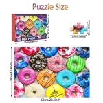 Fishwisdom 500 Pieces Assorted Cupcake Jigsaw Puzzle for Adults and Kids Big Size Gift Idea (Donuts)