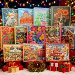 XURLEQ Curious Cat Fish Jigsaw Puzzles 1000 Pieces for Adults -Challenging Funny Kitten Terrified Fish Art, Premium Matte Finish, 27.56 x 19.68 Inches, Perfect for Game Nights