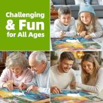 Hawaii Dolphins Ocean 500 Piece Puzzles for Adults, Difficult Jigsaw Puzzle Challenging, Art Puzzle for Gift Party Games Family Fun, 23" X 15" Dust Free