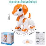IQKidz Remote Control Robot Toys Dog for Kids Age 3-8, RC Smart Walking Electronic Pet Dog Toy with Light Eyes, Dancing and Music, Gift Ideas for Toddler Boys and Girls 4 5 6 7 Year Old