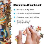 Buffalo Games – Dog Days of Summer by Tom Wood 750 Piece Jigsaw Puzzle for Adults – Precision-Cut Pieces, Beautiful Artwork, and Hours of Relaxing Fun - Relaxing Beach Day with The Family Pet