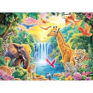 500 Piece Puzzle for Adults, Rainforest Animals Jigsaw Puzzle, Challenging Nature Puzzle Game, Recycled Cardboard, Home Wall Art Decor, Birthday Gift for Teens, Adults, Seniors – 20.5 x 15 Inch