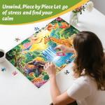 500 Piece Puzzle for Adults, Rainforest Animals Jigsaw Puzzle, Challenging Nature Puzzle Game, Recycled Cardboard, Home Wall Art Decor, Birthday Gift for Teens, Adults, Seniors – 20.5 x 15 Inch