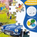 500 Pieces Puzzle for Adults,Lake Vacation Puzzle,House and Dogs Landscape Jigsaw Puzzles 500 Pieces,Challenging Game Home Decor Birthday Party Gift Toy for Adults Seniors 20.5 * 15 in