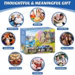 500 Pieces Puzzle for Adults,Lake Vacation Puzzle,House and Dogs Landscape Jigsaw Puzzles 500 Pieces,Challenging Game Home Decor Birthday Party Gift Toy for Adults Seniors 20.5 * 15 in