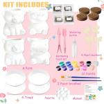 yasest Paint & Plant Flower Growing Kit for Kids - 4 Set DIY Animal Pattern Ceramic Painting Kit, Kids Gardening Set, Arts & Crafts for Ages 8-12, Birthday Gifts for 5 6 7 8 9 10 11 12 Year Old Girl