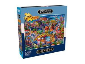 Buffalo Games - Eric Dowdle - Get Your Kicks on Route 66-1000 Piece Jigsaw Puzzle for Adults - Challenging Puzzle Perfect for Game Nights - Finished Size is 26.75 x 19.75