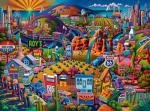 Buffalo Games - Eric Dowdle - Get Your Kicks on Route 66-1000 Piece Jigsaw Puzzle for Adults - Challenging Puzzle Perfect for Game Nights - Finished Size is 26.75 x 19.75