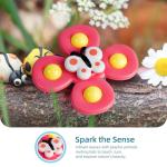 LiKee Strong Suction Cup Fidget Rotating Sensory Bath Toys for Baby Christmas Stocking Stuffers, Airplane Car Travel Table & Window Toys for Toddler Boys and Girls, 10+ Months