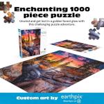 Buffalo Games - Forest Magic Hour - Earthpix - Scenic Landscape - 1000 Piece Jigsaw Puzzle for Adults - Challenging Nature Art Perfect for Game Nights - Finished Size is 26.75 x 19.75