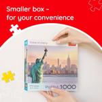 Trefl - Square Box American Souvenirs 1000 Piece Jigsaw Puzzle 27"x19" Print, DIY Puzzle, Creative Fun, Classic Jigsaw for Adults and Children from 14 Years Old