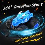 AUUGUU Remote Control Car, 2.4GHz Monster Trucks Toys with Light Spray, Birthday Gift for Kids 3 4 5 6 7 8, All Terrain RC Cars, Toddler Toys for Boys Girls 3+ Year Old