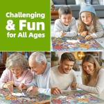 MINIWAN 3D Embossed Quilling Paper Art Wild Flowers 1000 Piece Jigsaw Puzzle for Adults, Muted Color Floral Paper Quilling Jigsaw Puzzle, Gift for Flower & Modern Art Lovers 27.5x19.7 Inch