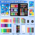 iBayam Art Supplies, 149-Pack Drawing Kit Painting Art Set Art Kits Gifts Box, Arts and Crafts for Kids Girls Boys Adult Artist, with Coloring Book, Crayons, Pastels, Pencils, Watercolor Pens & Cakes