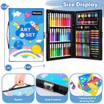 iBayam Art Supplies, 149-Pack Drawing Kit Painting Art Set Art Kits Gifts Box, Arts and Crafts for Kids Girls Boys Adult Artist, with Coloring Book, Crayons, Pastels, Pencils, Watercolor Pens & Cakes